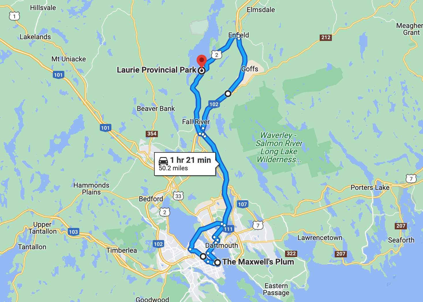 map from Laurie
